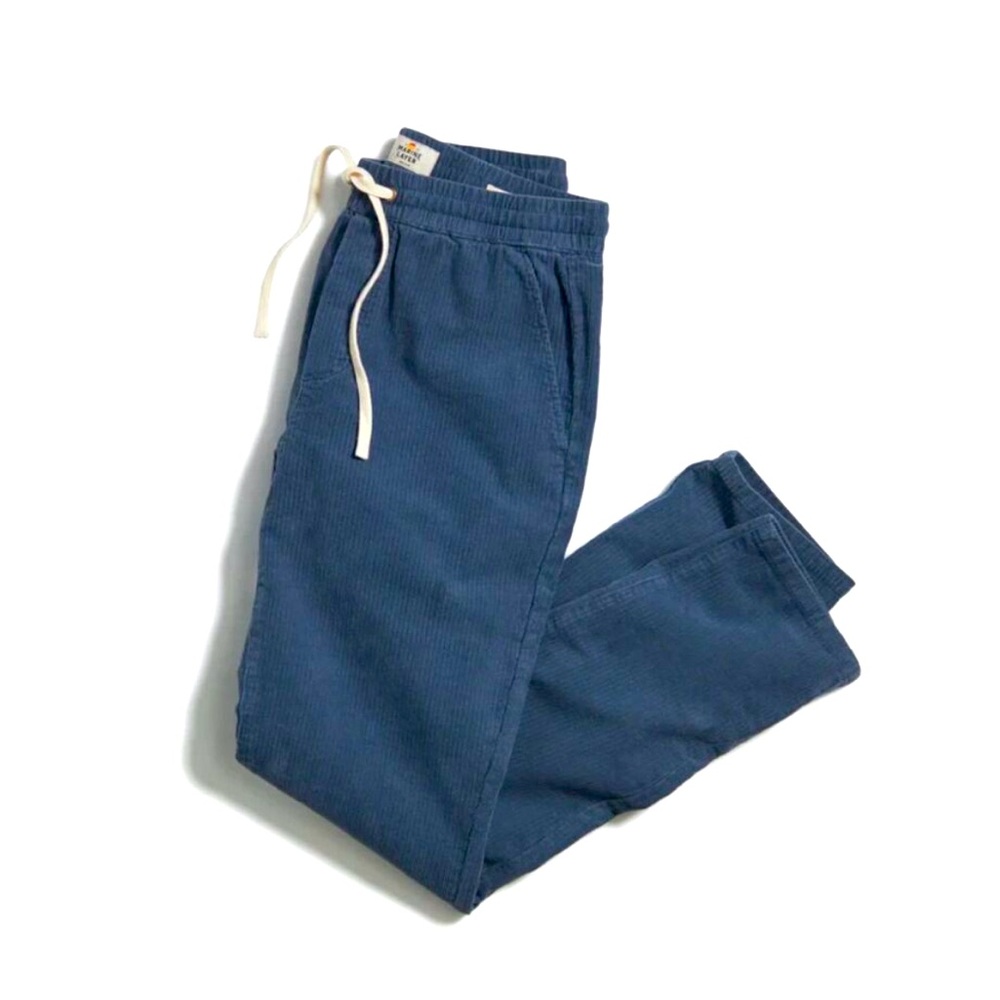 MARINE LAYER - Men’s Saturday Slim Straight Pants, Blue, XL